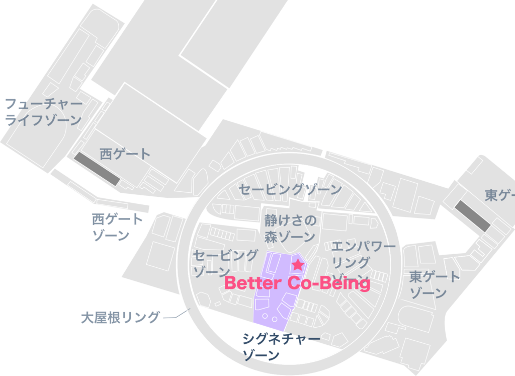 シグネチャーパビリオン Better Co-Beingの場所